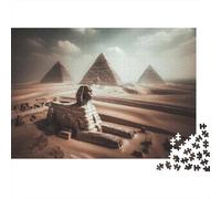 Pyramids of Giza Sphinx Egypt 1000 Piece Jigsaw Puzzle for Adults, 38x26cm/1000pcs, Relaxing Screen-Free Hobby, Relaxing Indoor Time And Time at Home