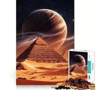 Pyramids Under Alien Sky 1000 Piece Jigsaws for Teenagers Puzzle Recall Boost Stress Free Smooth Cut Artistic Gift (50x75cm)