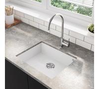 Pyramis BeBa_26202 Madison Snow 1B Undermount Granite Composite Kitchen Sink 500 x 400