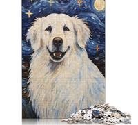 Pyrenean Mountain Dog 1000 Piece Jigsaw Puzzle for Adults -wooden Puzzles- Relax Puzzles Games-Brain Teaser Puzzle 1000pcs (75x50cm)