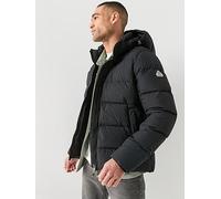 Pyrenex Spoutnic Mini Ripstop Hooded Water Repellent Jacket, Black, Size S, Men Black