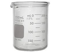 Pyrex 1003-250CN Heavy Duty Griffin 1003 250mL Beaker Double Scale Grad, Glass