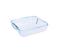 Pyrex Square Glass Roasting Dish, Clear, Size: 21 x 21 cm, Glass Square Roaster, Oven Baking Dish, Highly Thermal Resistant: Oven, Microwave & Dishwasher Safe, GD029