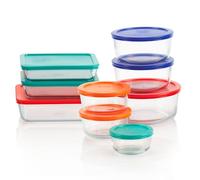 Pyrex 18 Piece Simply Store Food Storage Set, Clear