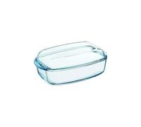 Pyrex 466000 Square Glass Casserole 2.4 L Lid