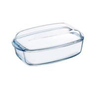 Pyrex 466000 Square Glass Casserole 2.4 L Lid