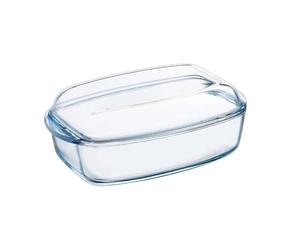 Pyrex 466000 Square Glass Casserole 2.4 L Lid