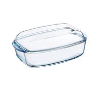 Pyrex 4937387 Essentials Glass rectangular Casserole high resistance 4,3L,Transparent