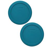 Pyrex 7200-PC 2-Cup Adriatic Blue Food Storage Replacement Lid (2-Pack) - Made in USA