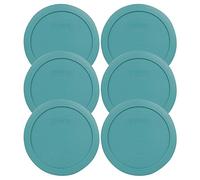 Pyrex 7201-PC Round 4 Cup Storage Lid for Glass Bowls (4, Turquoise)