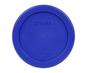 Pyrex 7202-PC 1 Cup Cadet Blue Plastic Replacement Lids - 2 Pack
