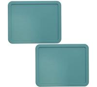 Pyrex 7212-PC 11-cup Jade Dust Food Storage Lids - 2 Pack Made in the USA
