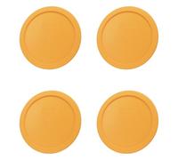 Pyrex 7401-PC 3 Cup Lemon Drop Yellow Lid (4-Pack) - Made in the USA
