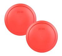 Pyrex 7402-PC 6/7-Cup Red Food Storage Replacement Lids - 2 Pack