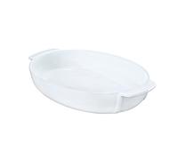 Pyrex 8013105.0 Signature Ceramic Oval Dish White Stoneware, White, 35 x 23 cm