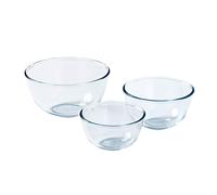 Pyrex - 8023509 - 3 Pieces; Glass Mixing Set 3 pièces, Transparent