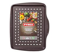Pyrex Asimetri Rectangular Pizza Tray - 37 cm - Black