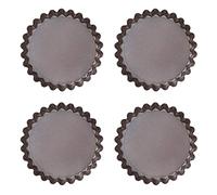 Pyrex AsimetriA Metal Tartlets with Loose Bottom Set of 4 Pieces 10cm - Brown