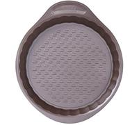 Pyrex AsimetriA Metal Easy-Grip Flan Pan with Loose Base, 25cm Brown