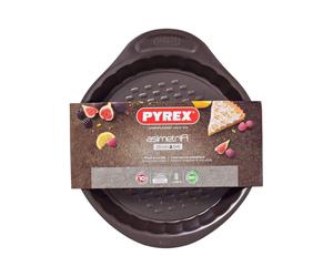 Pyrex AsimetriA Flan Pan with Loose Base Easy Grip Non Stick 25cm