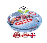 Pyrex Bake and Enjoy Glass Quiche Flan Dish High Oven Resistance,New