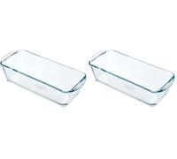 Pyrex Bake & Enjoy Glass Loaf Dish high Resistance 28x12x8 cm (Pack of 2)