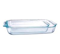 Pyrex Basics Clear Oblong Glass Baking Dishes 2 Piece Value Set - 3qt & 2qt - Original Genuine Pyrex - Made in the USA