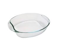 Pyrex Borosilicate Glass Oval Roaster with Easy Grip Handles, 35x24cm