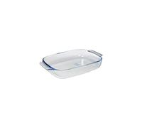 Pyrex Borosilicate Glass Rectangular Roaster with Easy Grip Handles, 39x25cm