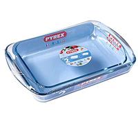 Pyrex Classic 2 Piece Rectangular Glass Baking Roasting Bake Roaster Dish Set