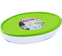 Pyrex Classic Cook&Store Rectangular Round Square Oval Glass Dish With Lid Green