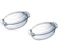 Pyrex Oval Glass Casserole Dish 4.5Ltr - [P591]