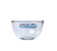Pyrex Classic Round Glass Bowl Ovenproof and Microwave Safe 1.0 Litre Transparent (Pack of 2)