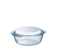 Pyrex Clear Lidded Round Casserole Dish 2.1Ltr (1.6Ltr Dish, 0.5Ltr Lid) (Each)
