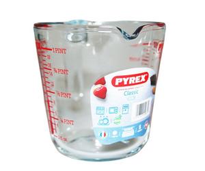 Pyrex Clic Measuring Jug Clear/red (0.5L)