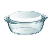 Pyrex 2L Casserole + 0.5L Lid, Clear