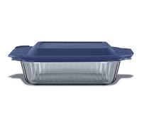 Pyrex Colors Tinted (8x8) Glass Baking Dish with BPA-Free Lid, Oblong Bakeware Glass Pan For Casserole & Lasagna, Dishwasher, Freezer, Microwave and Pre-Heated Oven Safe, Smoke