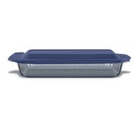 Pyrex Colors Tinted (9x13) Glass Baking Dish with BPA-Free Lid, Oblong Bakeware Glass Pan For Casserole & Lasagna, Dishwasher, Freezer, Microwave and Pre-Heated Oven Safe, Smoke