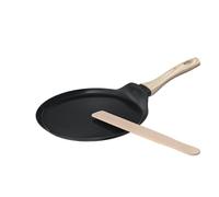 Pyrex - Cook&Care Recycled Aluminium Frying pan - Suitable for All Heat Sources - PFAS-Free Non-Stick Coating - Scratch Resistant - Dishwasher Safe - Wood Effect Handle (Ø26 cm (Crepère))