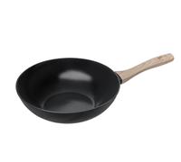Pyrex - Cook&Care Recycled Aluminium pan - Suitable for All Heat Sources - PFAS-Free Non-Stick Coating - Scratch Resistant - Dishwasher Safe - Wood Effect Handle (Ø28 cm (Wok))