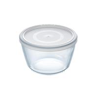 Pyrex 1.1L Dishwasher Safe Classic Round borosilicat Glass Dish With Plastic Lid