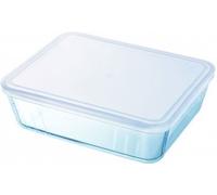 Pyrex Rectangular Dish with Plastic Lid, 2.6L