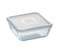 Pyrex Cook & Freeze Square Dish with Lid 2L - Dishwasher Safe & Easy to Clean