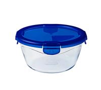 Pyrex Easy Wash Cook & Go Round Container with Lid Small 700ml Blue