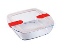 Pyrex Cook and Heat Square Dish with Lid 2.2Ltr - [FC365]