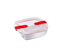 Pyrex Cook and Heat Square Dish with Lid 1Ltr - FC364