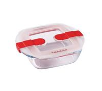 Pyrex Cook & Heat Square Dish with Lid - 250x220mm 2.2Ltr