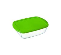 Pyrex Transparent Rectangular Dish With Lid, 0.4L