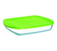 Pyrex Glass Dish Classic Rectangular – Microwave Safe, Vented Lid, 1.6L
