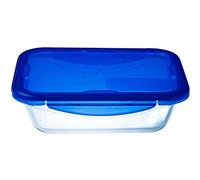 Pyrex Cook & Go â Rectangular Container with Lid 100% Waterproof, Suitable for oven and Microwave Food Container, 24 x 18 cm, 1.7 L
